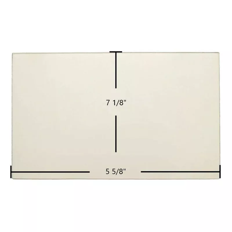 Carolina I Small Door Glass Replacement 7 1/8″ x 5 5/8″ High-Temperature Ceramic Glass Panel (7GC1)