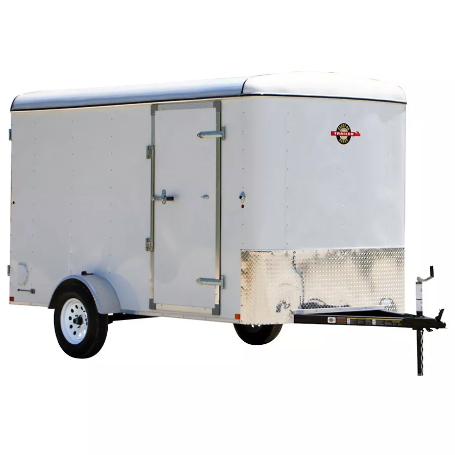 Carry-On 6' x 12' Enclosed Cargo Trailer - White
