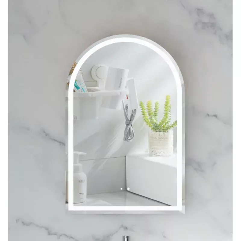 CARYSIL Imperial 600x900mm MATTE WHITE Arch LED Shaving Cabinet