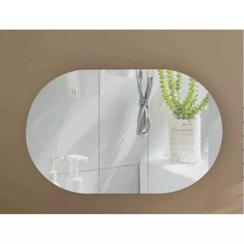 CARYSIL Mystic 1200X750mm WALNUT OVAL Shaving Cabinet