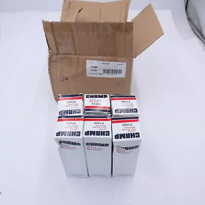 Case Of 6 Engine Oil Filter Champ P1009 For Chrysler Jeep Dodge