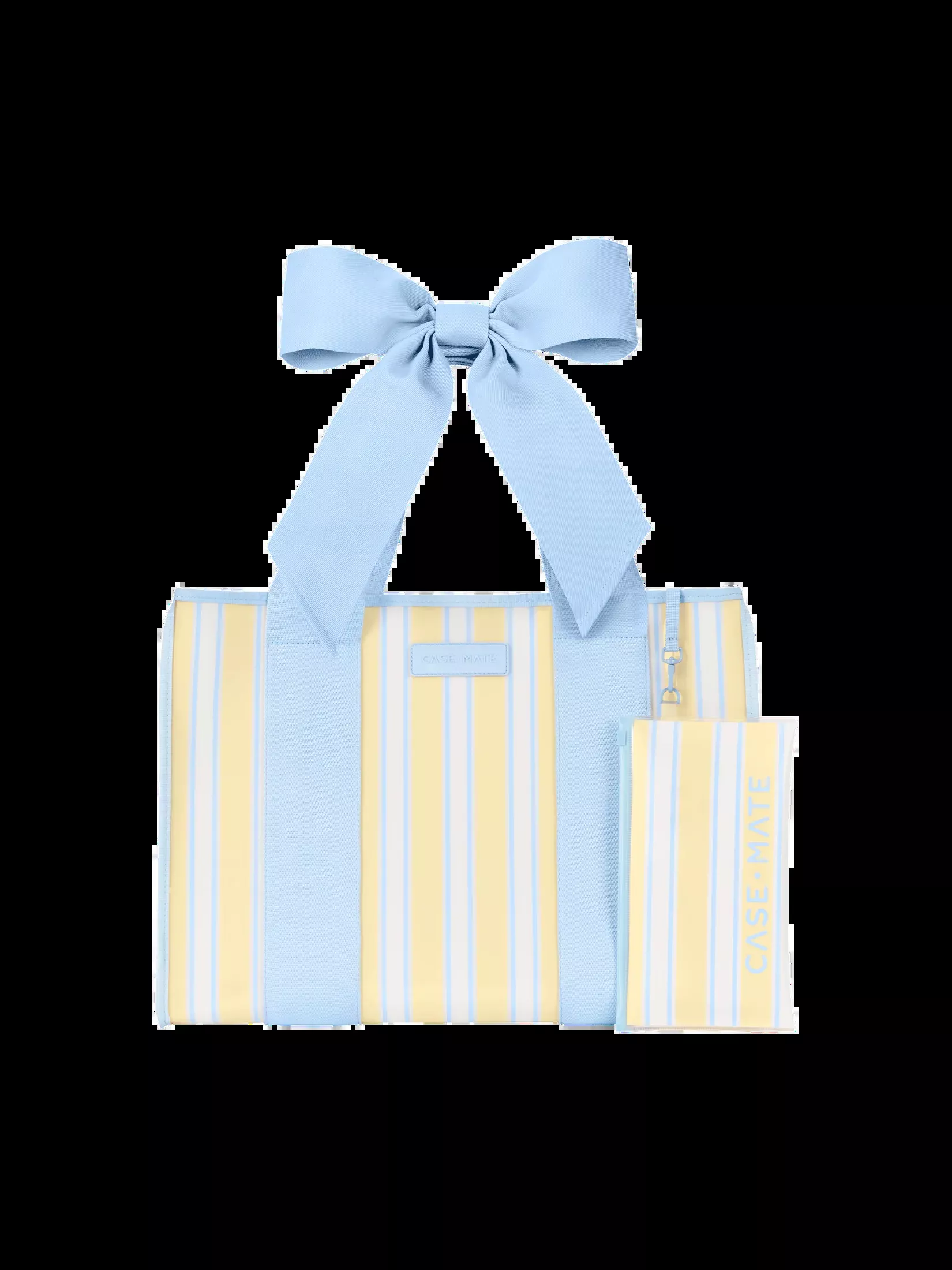 Case-Mate Cabana Stripe Bow Jelly Tote Bag