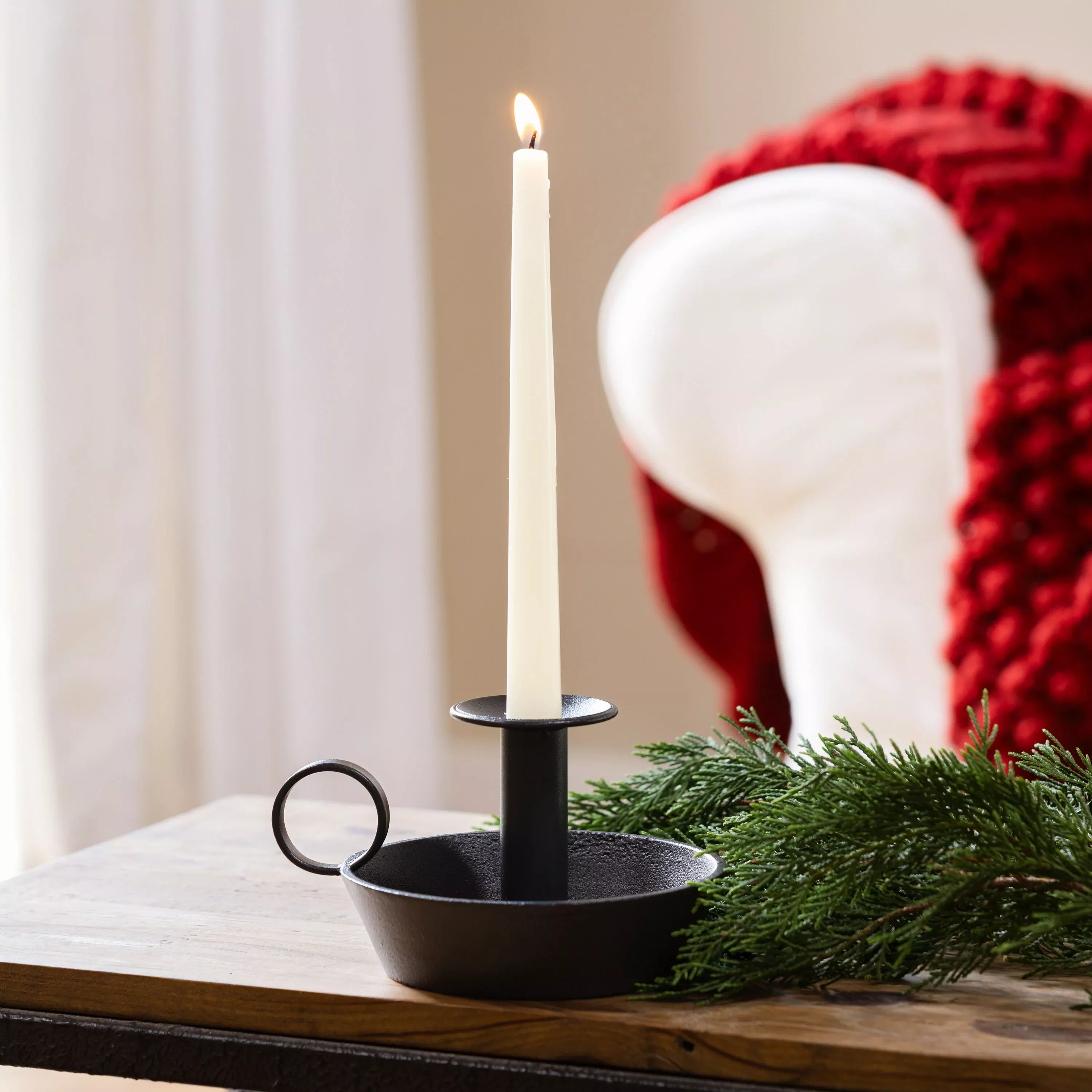 Cast Iron Tapered Candle Holder