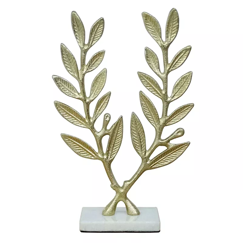 Casted Leaf Pedestal, 11"