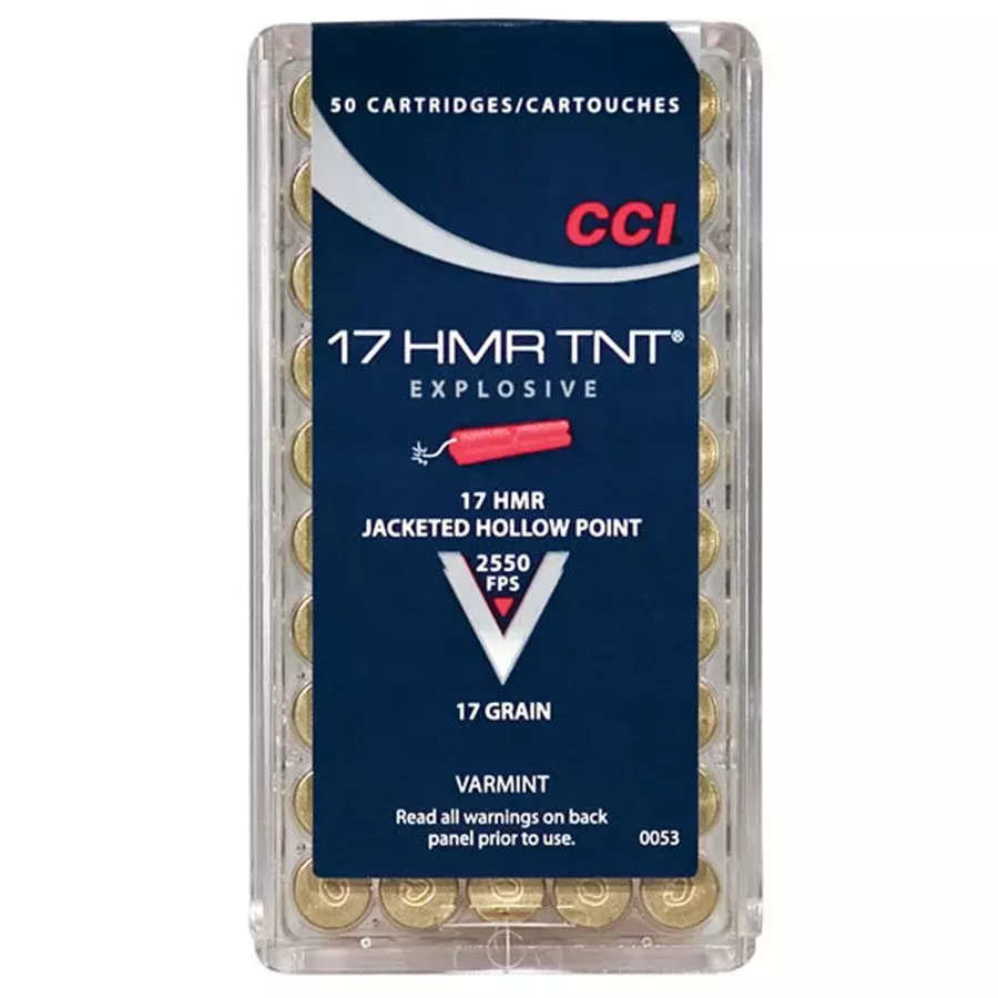 CCI 17 HMR TNT Varmint Rimfire Rifle Ammunition