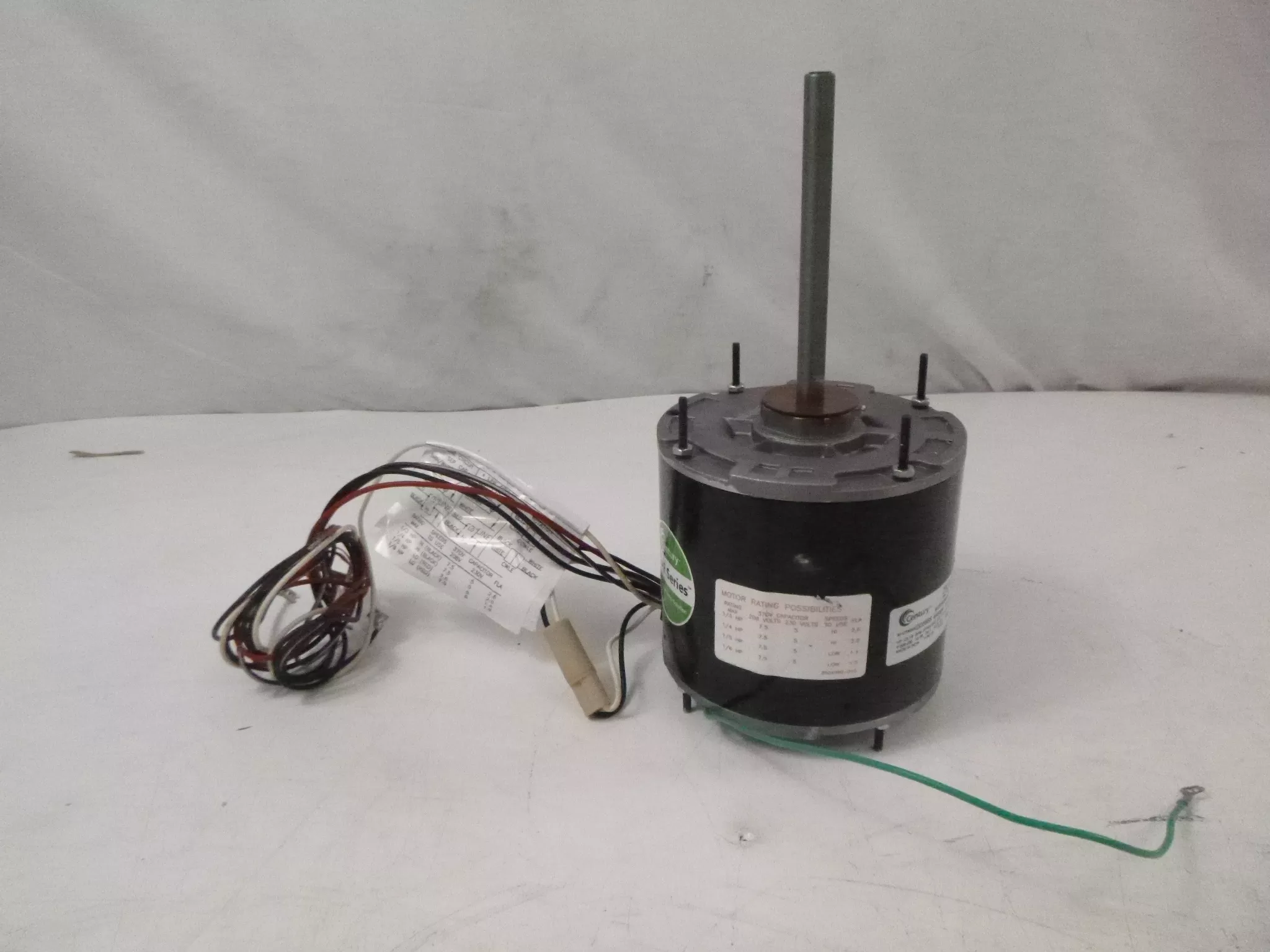 Century EM3465F Condenser Fan Motor 1/3-1/5HP 1075RPM 2SPD