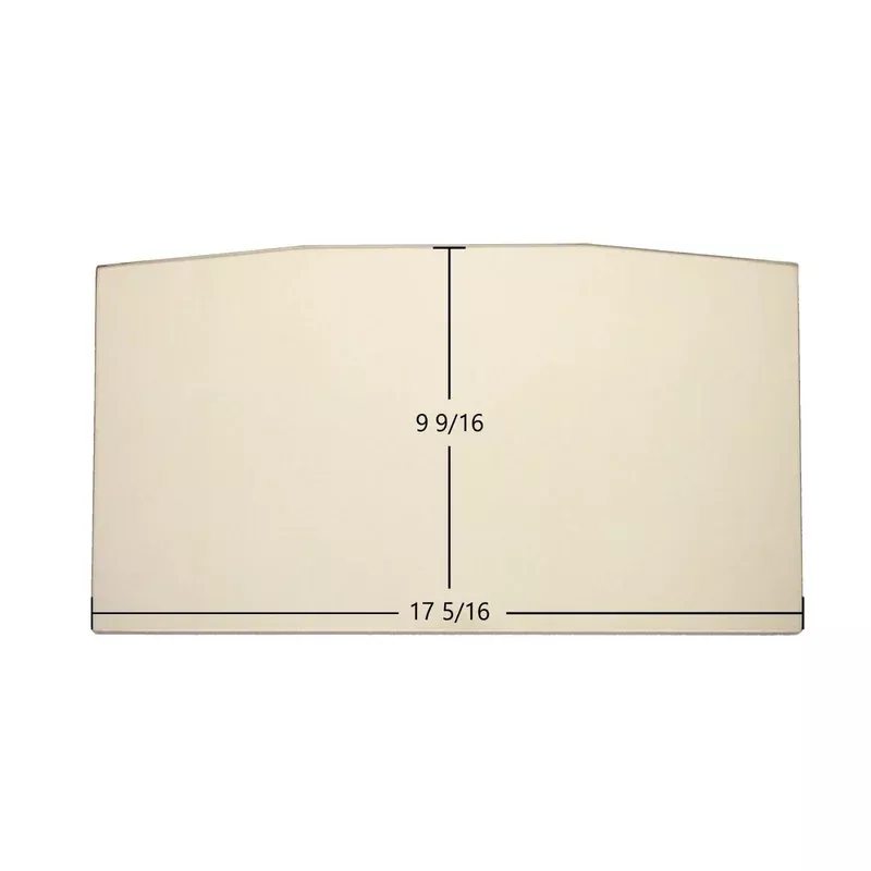 Century FW300010 Steel 224 Steel 30007 Archtop Door Glass 17 5/16″ x 9 9/16″ High-Temperature Ceramic Glass Panel (S31141-1)