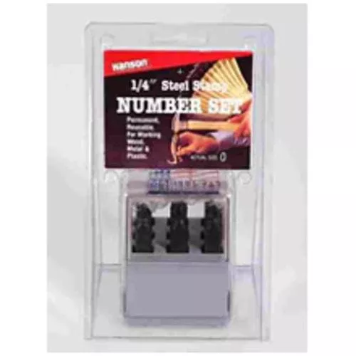 CH Hanson 20685 Stamp Number Set, Steel, 1/4"