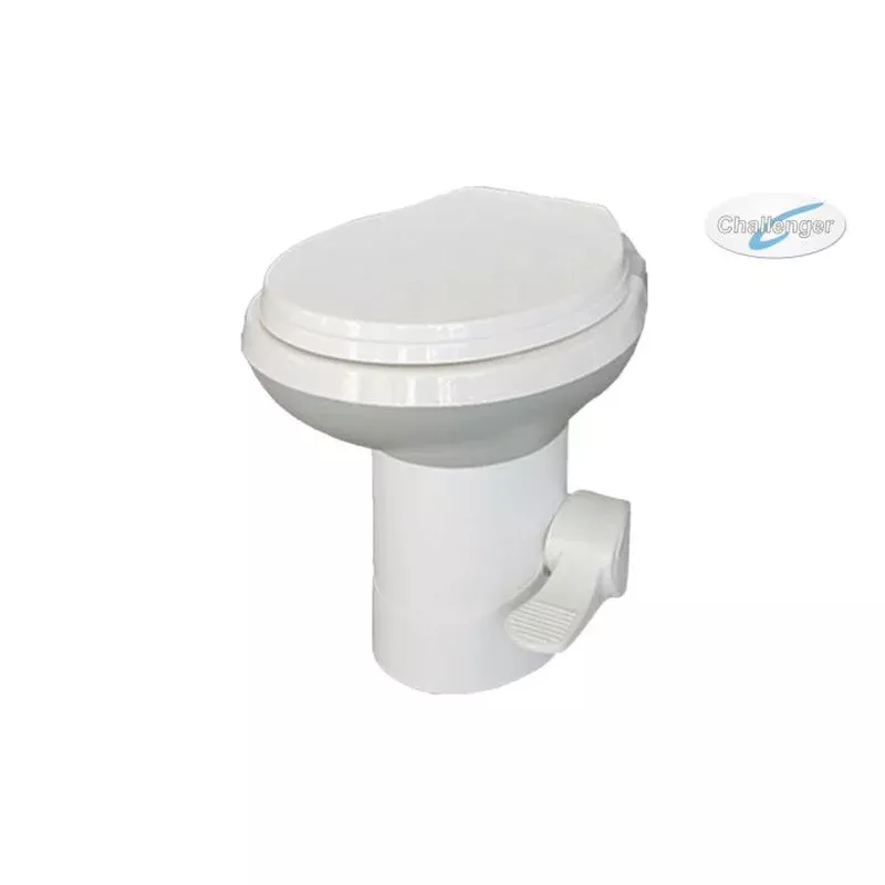 Challenger Gravity Flush Toilet with Flush and Elbow