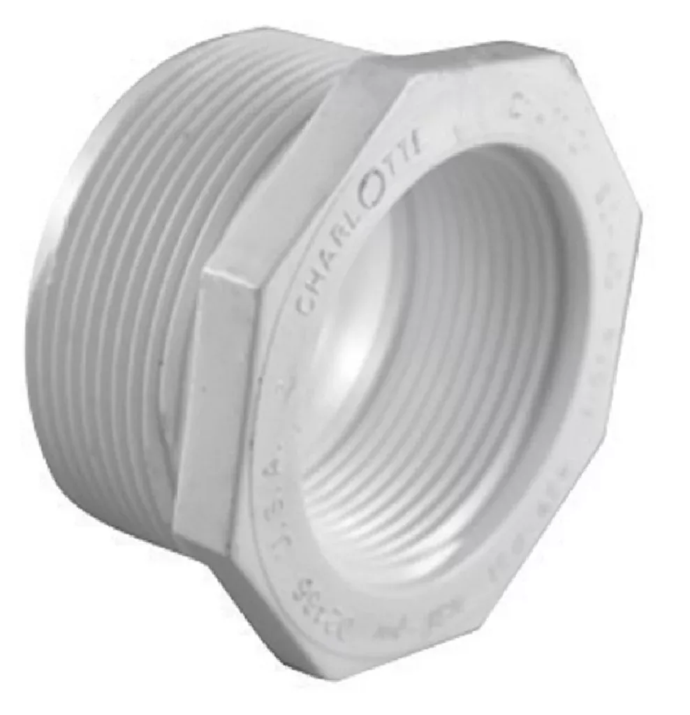 Charlotte Pipe & Found PVC 02112 2800 Schedule 40 Pvc Reducer Bushing, White