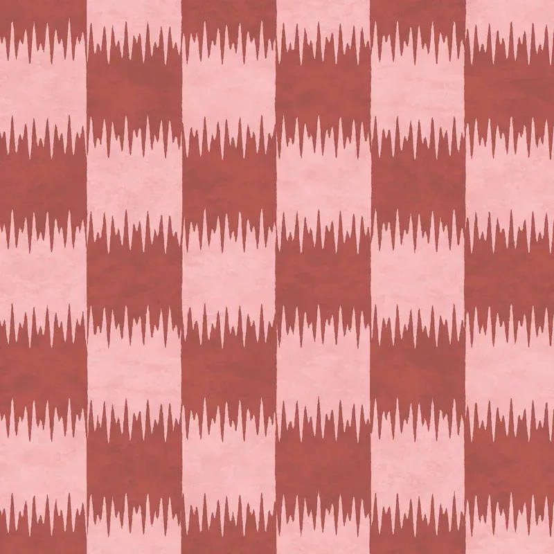 Checkmate Cherry Red Wallpaper