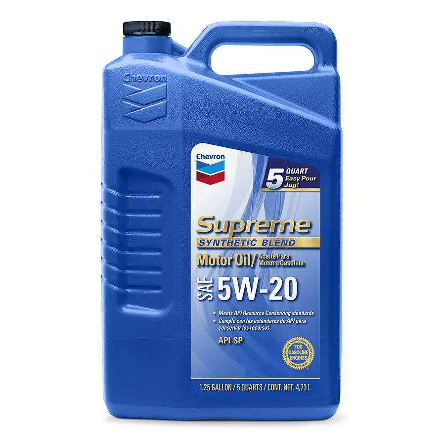 Chevron Supreme 5W-20 Motor Oil - 5 qt