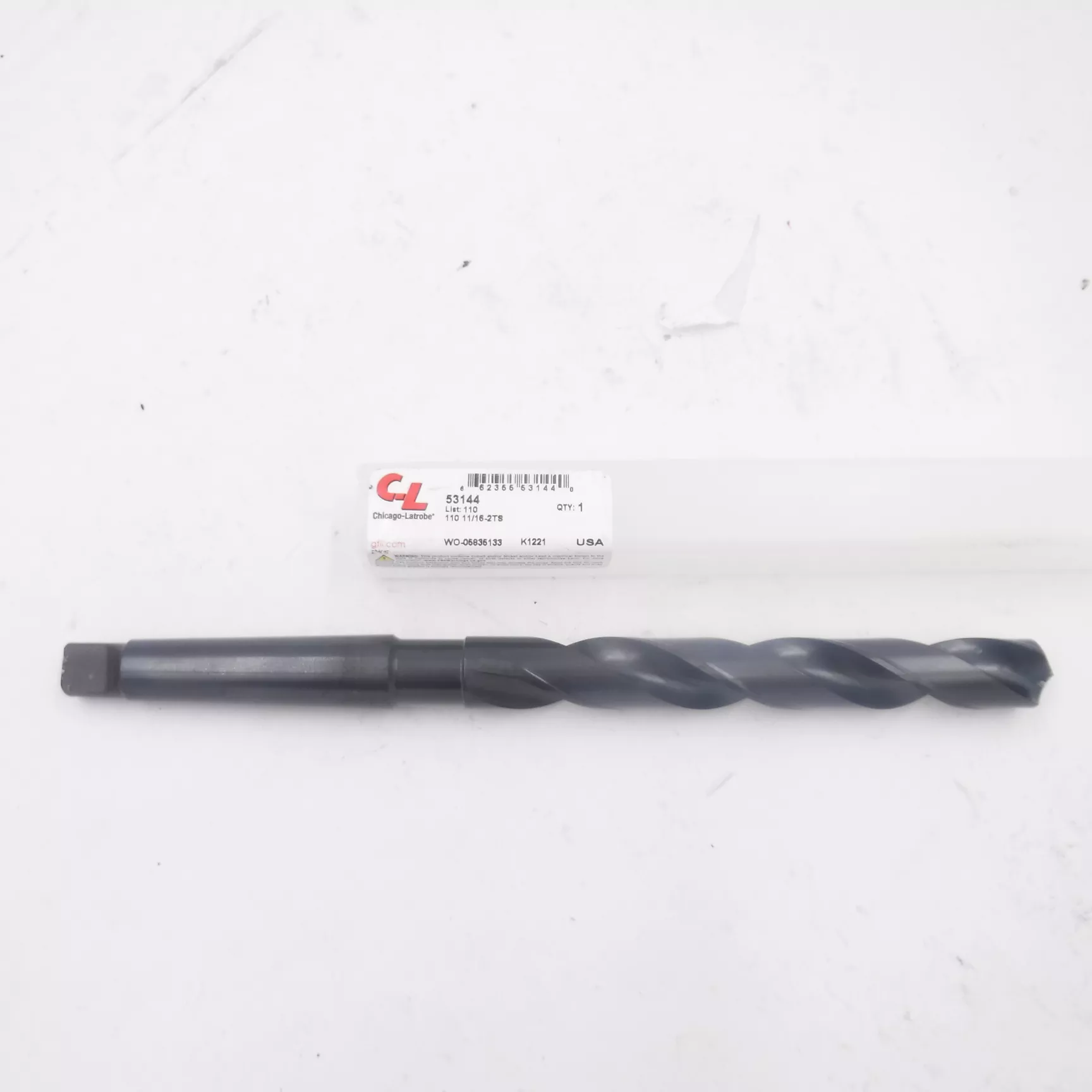 Chicago-Latrobe 53144 118° General Purpose Taper Shank Drill Bit 110, 11/16″ 2TS