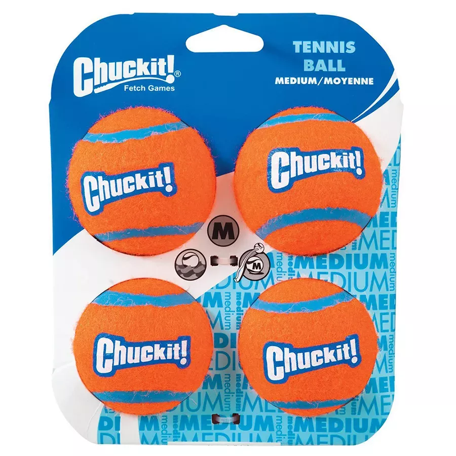 Chuckit! Tennis Balls - M - 4 pk