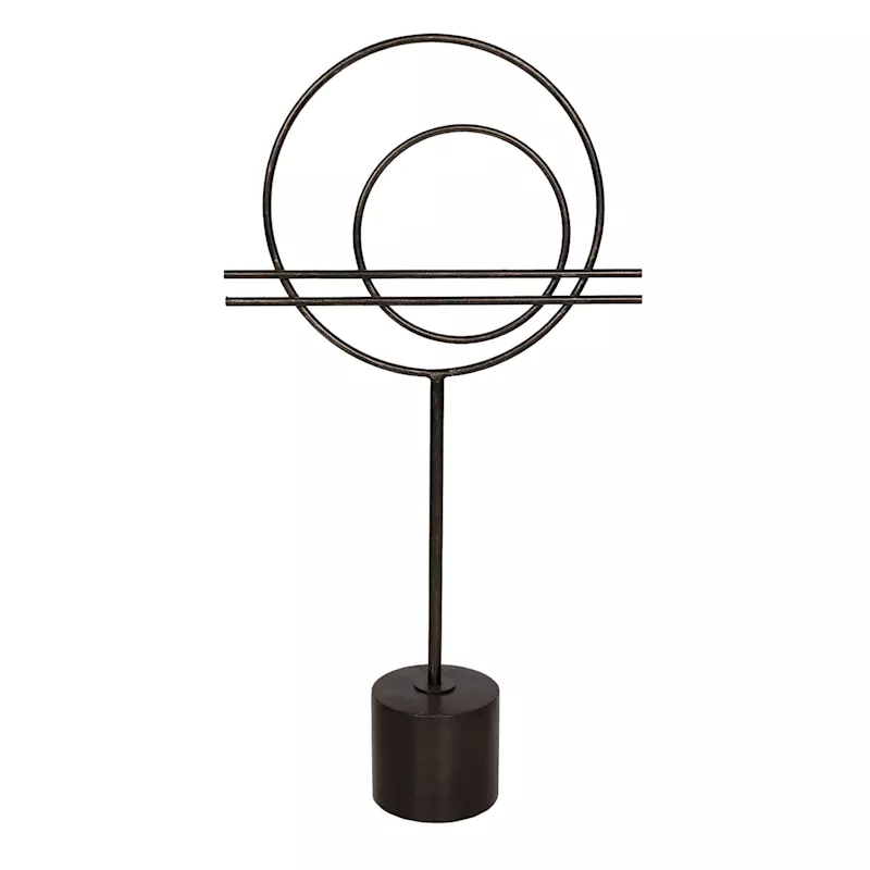 Circle with Stand Metal Decor, 29"