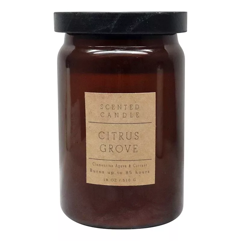 Citrus Grove Scented Jar Candle, 18oz
