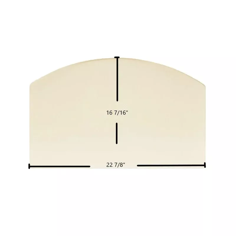 Clayton Model 10 Phase II Clay 60 Phase II Door Glass Replacement 22 7/8″ x 16 3/8″ Archtop High-Temperature Ceramic Glass Panel (89672)