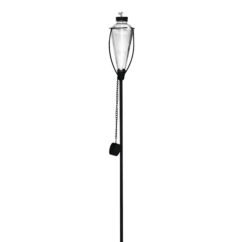 Clear Glass Garden Torch, 61"