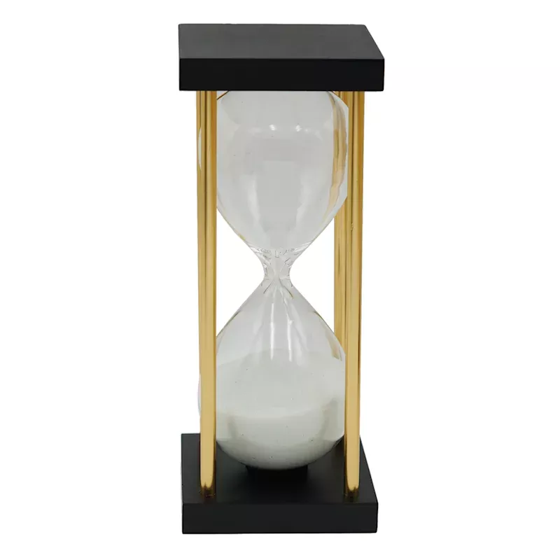 Clear Glass Hourglass, 5.5"