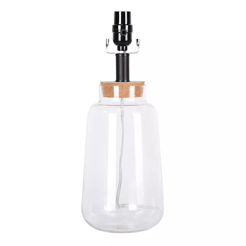 Clear Glass Lamp Base, 16"