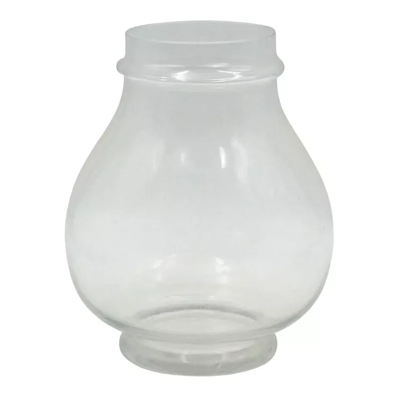 Clear Glass Vase, 9"