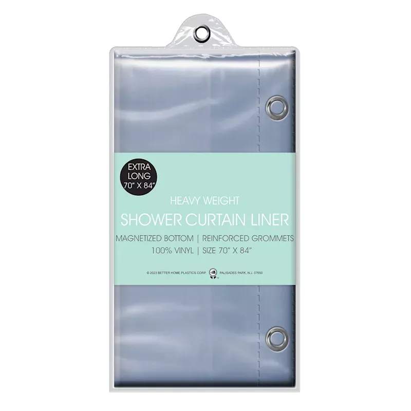 Clear Heavy Weight Shower Curtain Liner, 70x84