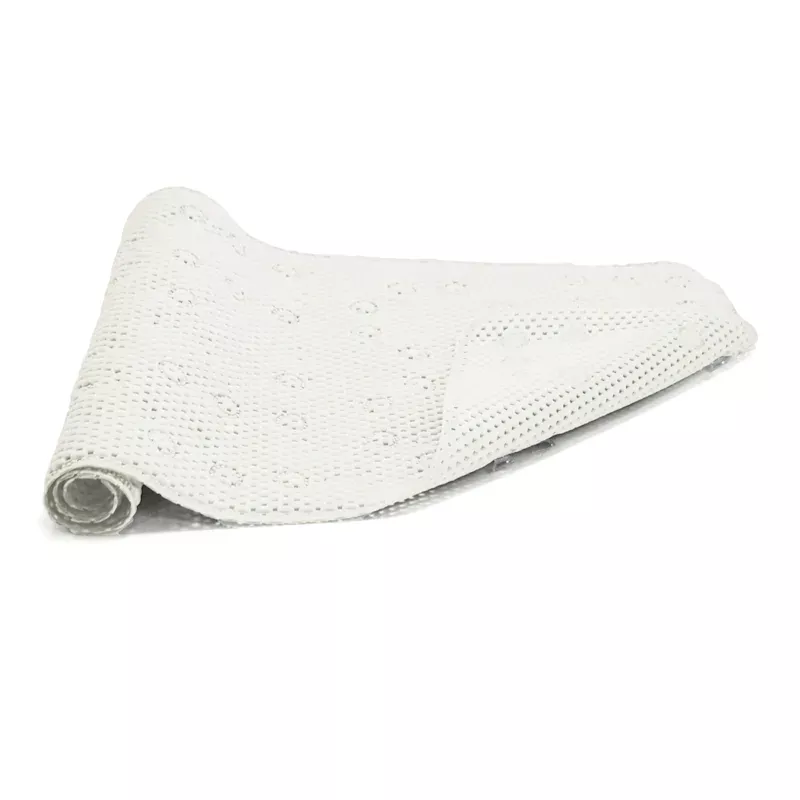 Cloud Nine White Bath Mat, 17x36