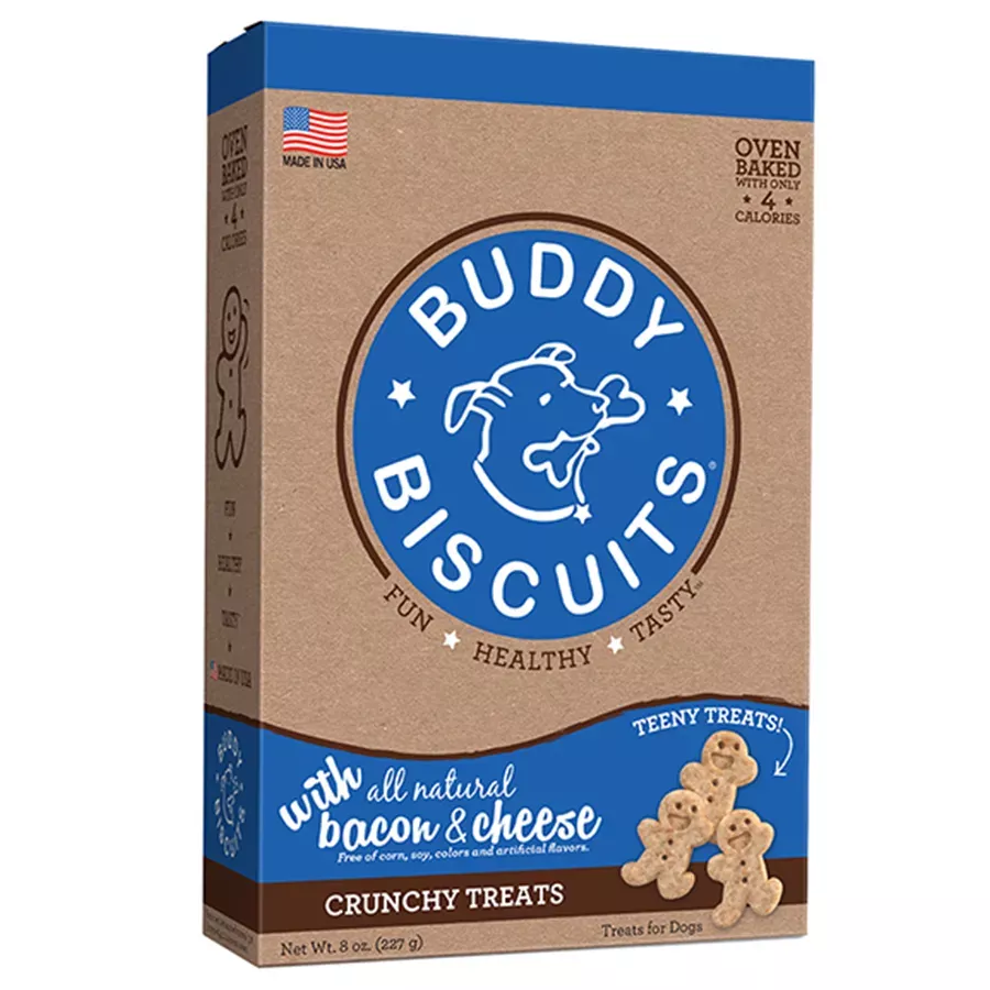 Cloud Star Buddy Biscuit Itty Bitty Dog Treats - Bacon and Cheese - 8 oz