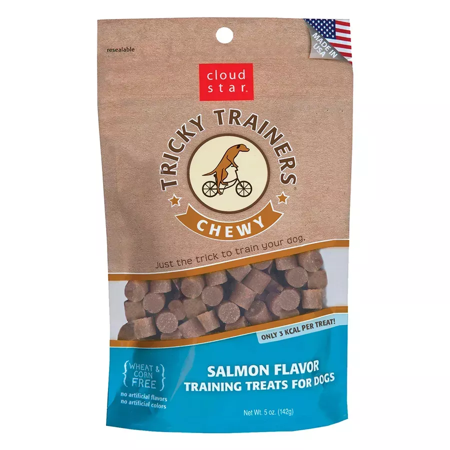 Cloud Star Tricky Trainers Chewy Treats Salmon - 5 oz
