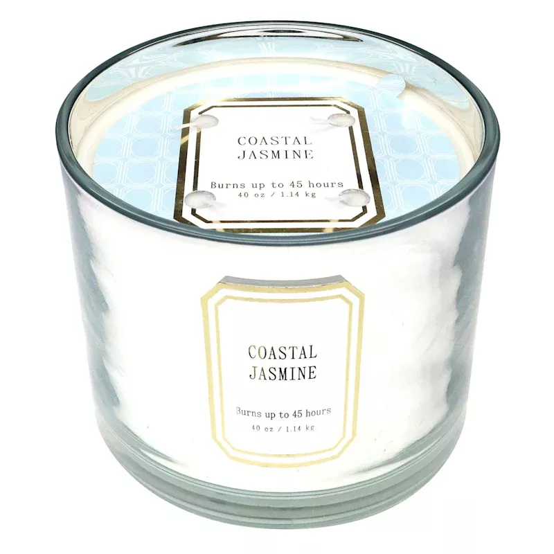 Coastal Jasmine Scented Jar Candle, 40oz