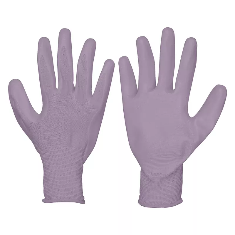 Coated Gardening Gloves, Light Purple