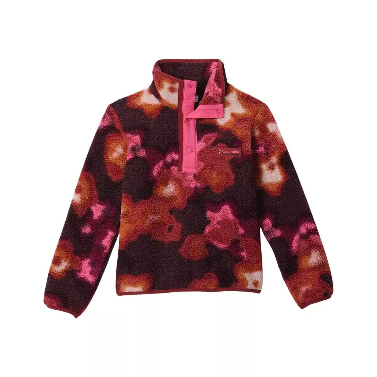 Columbia Kids' Helveta II Printed Half Snap Fleece Pullover