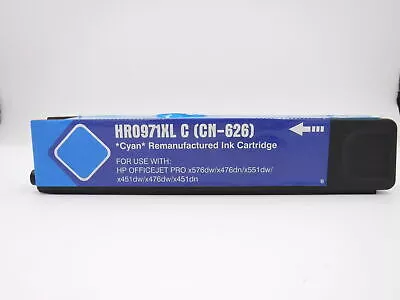 Compatible for Hp 971xl Cyan ink cartridge CN626 high yield opened
