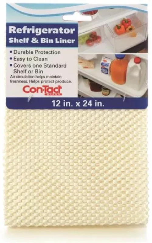 Con-Tact BrandKTCH-CRB006-12Refrigerator Shelf and Bin Liner, Withe