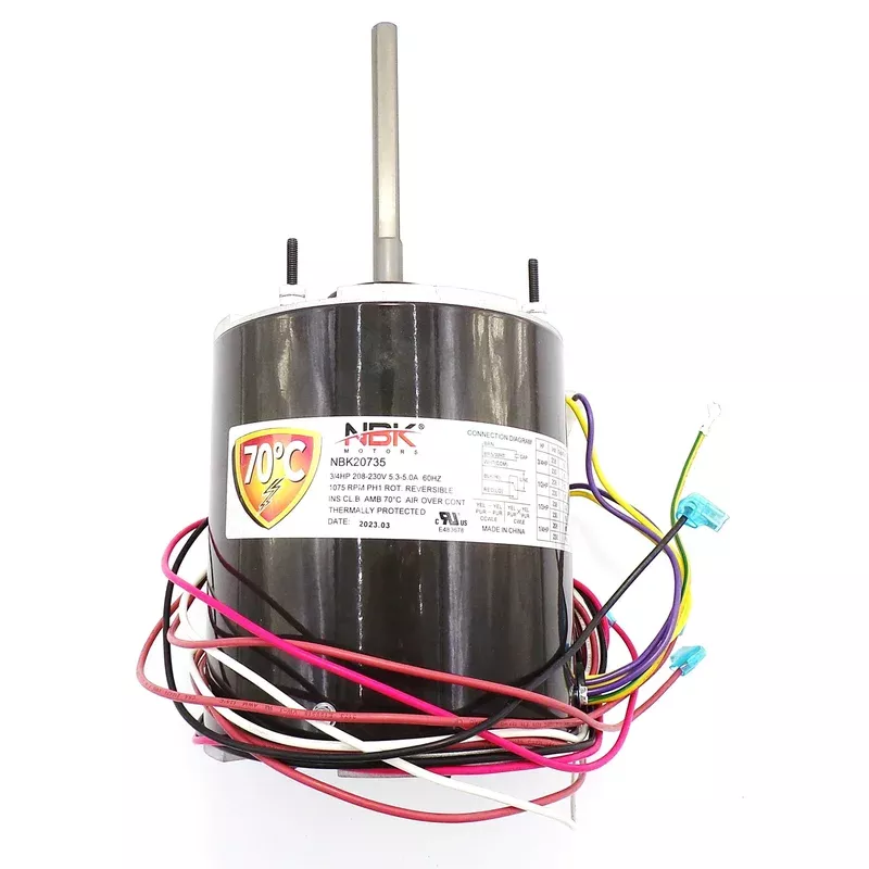 Condenser Motor 208-230V 1075 RPM 3/4-1/4 HP | NBK-20735