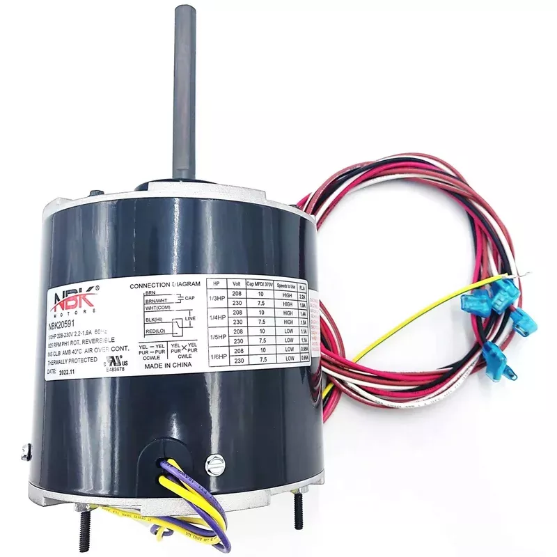 Condenser Motor 208-230V 825 Rpm 1/3-1/6 Hp | NBK-20591