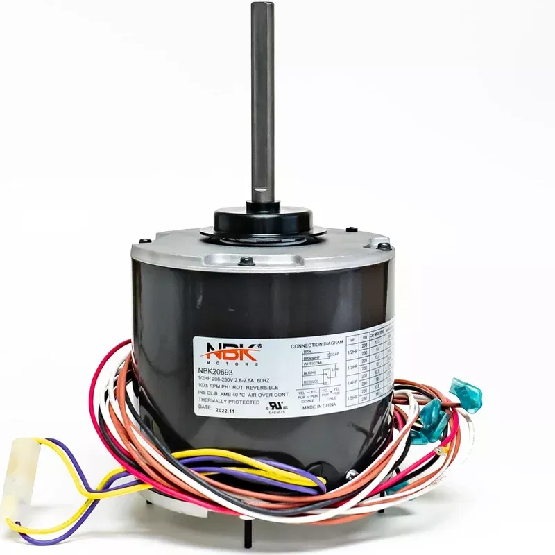 Condenser Motor 208230V | 1075 RPM | 1/61/3 HP | OEM Replacement US Motors 5462