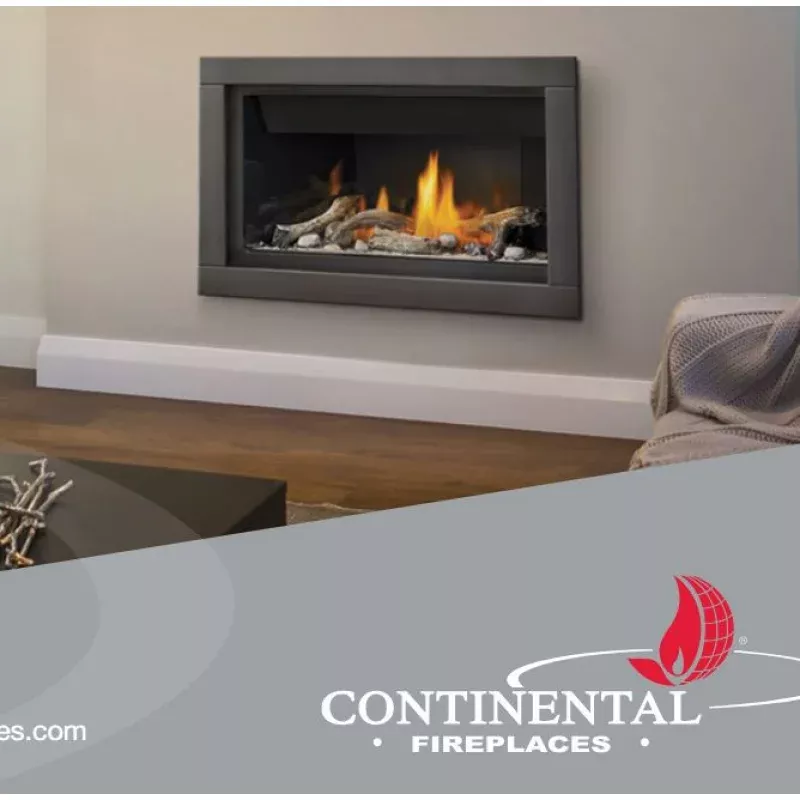 Continental Linear Natural Gas 36 Direct Vent Fireplace Millivolt CBL36NT-1