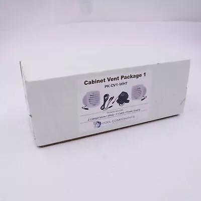 Cool Components PK-CV1-WHT Cabinet Vent Package White 2 Vents Y-cable Power Sup