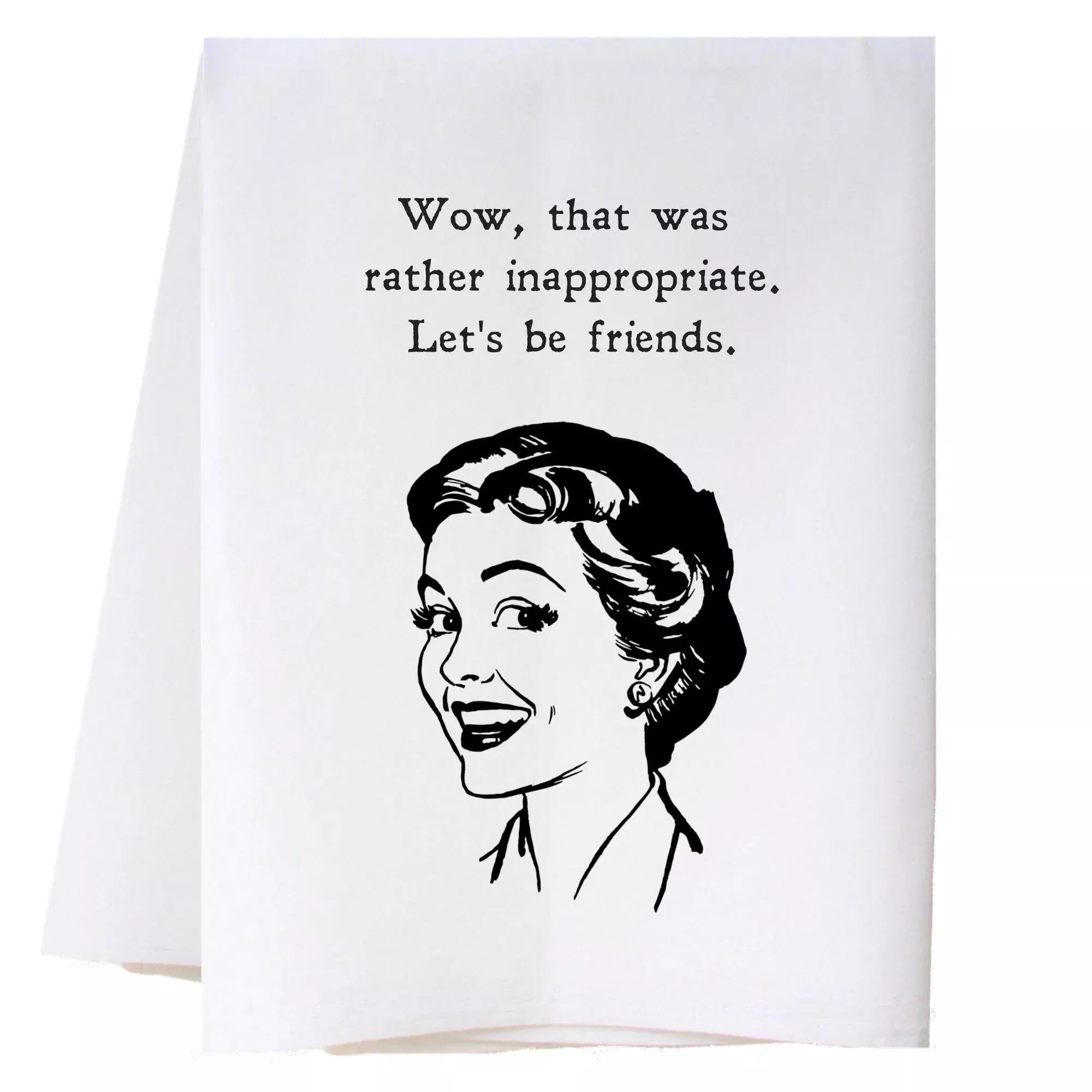 Cora & Pate Let's be Friends Kitchen Towel