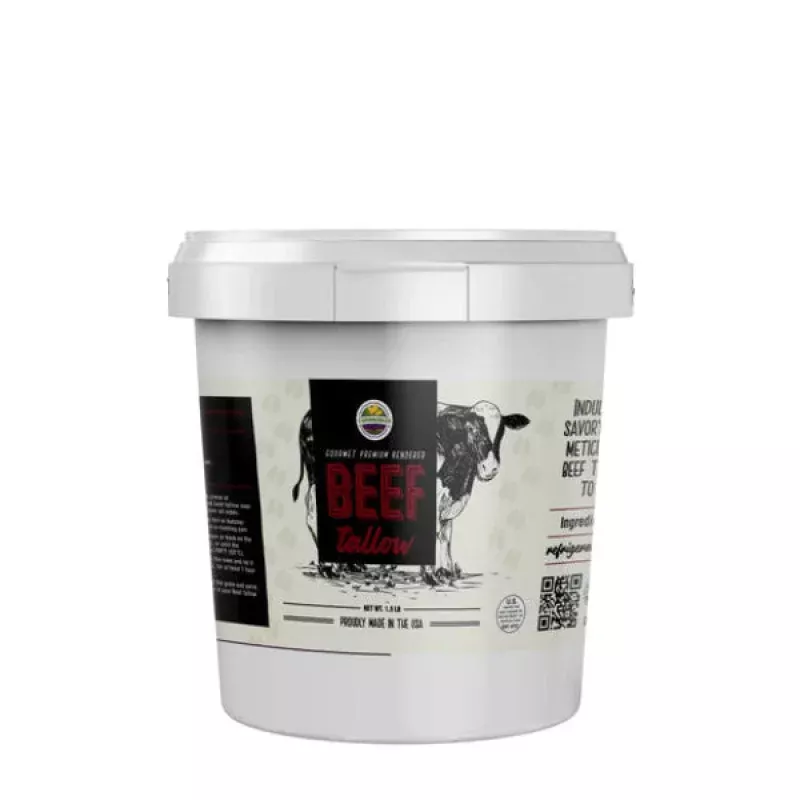Cornhusker Kitchen Premium Rendered Beef Tallow Tub (1.5lb)