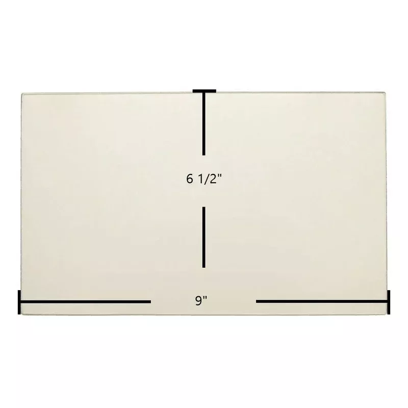 Country Flame Ceramic Glass Panel 9″ x 6 1/2″ (Part #7P383CF-RL)