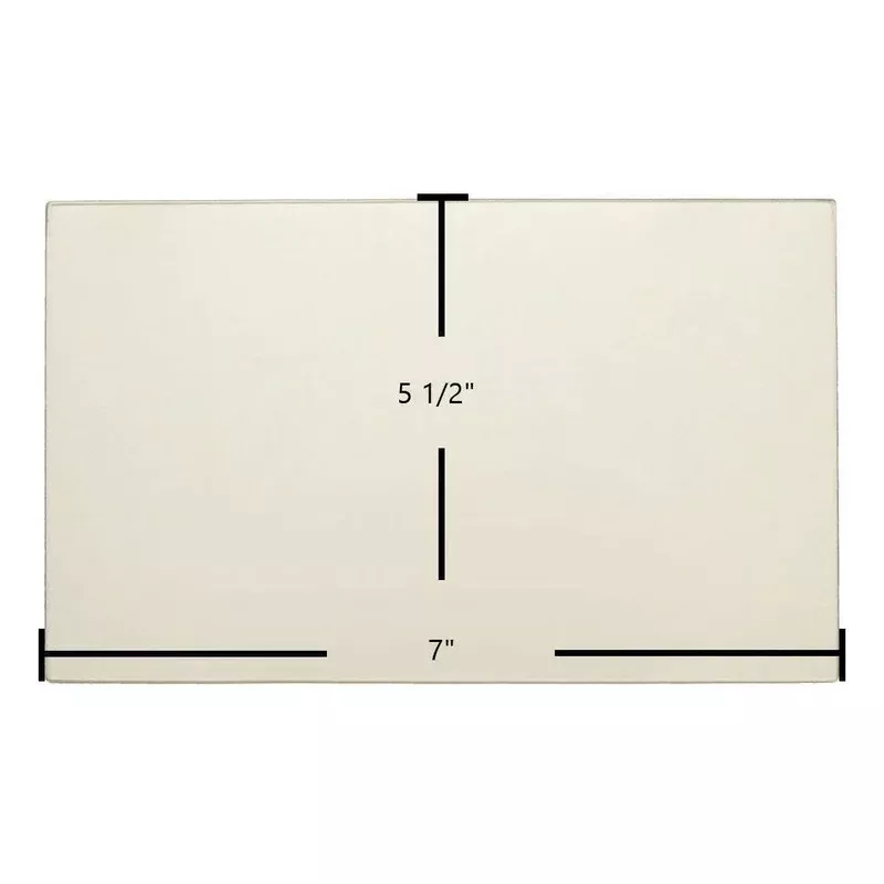 Country Flame Double Door Ceramic Glass Panel 5 1/2″ x 7″ (Part #7P384CF-RL)