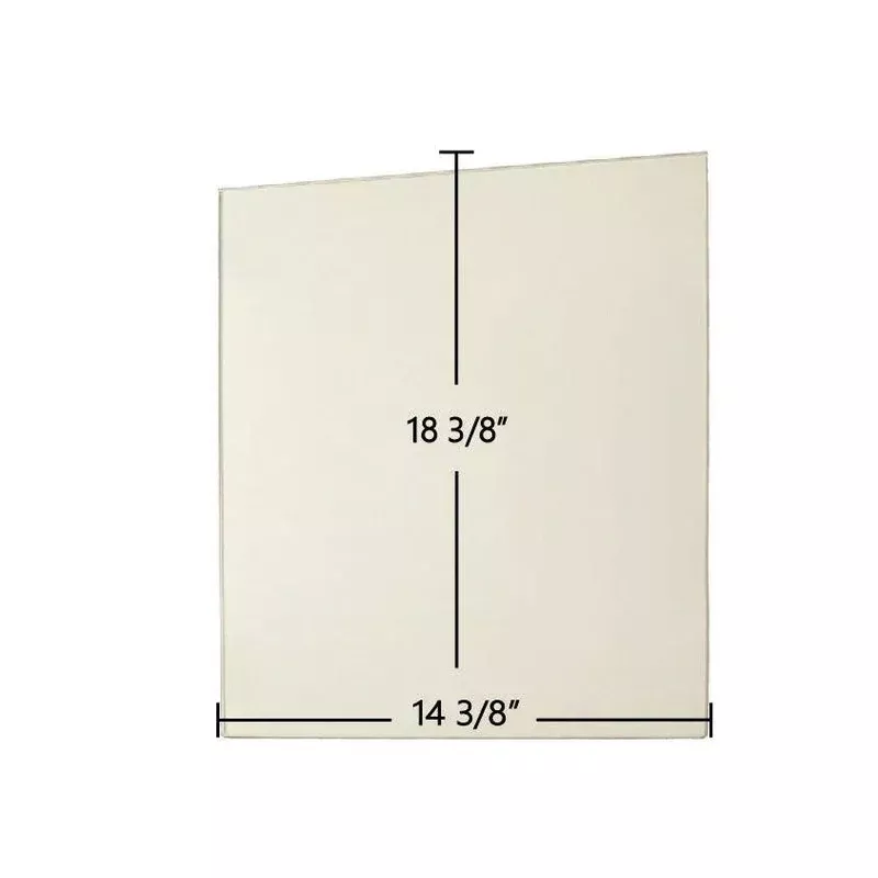 Country Flame FPD 500 / Inglenook / IWZC-02 Ceramic Glass Panel 18 3/8″ x 14 3/8″ (Part #7P753CF)