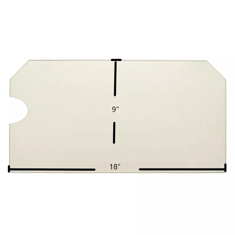 Country Performer C50 Ceramic Glass Panel | 18″ x 9″ with Rounded Notch | Part #1991-94