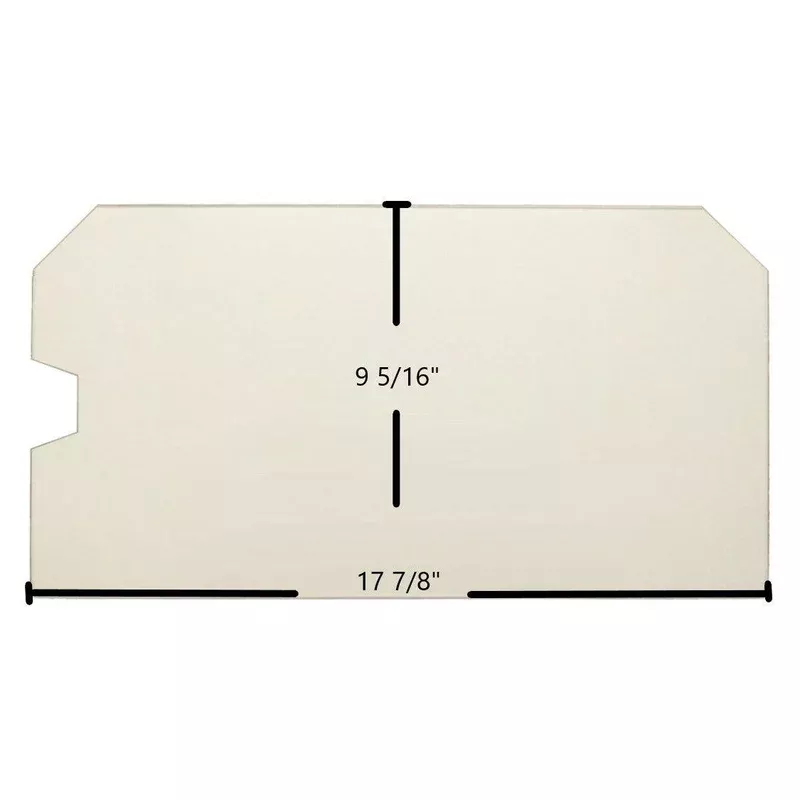 Country Striker & Performer Series Ceramic Glass Panel 17 7/8″ x 9 5/16″ with Handle Notch (Part #71067)