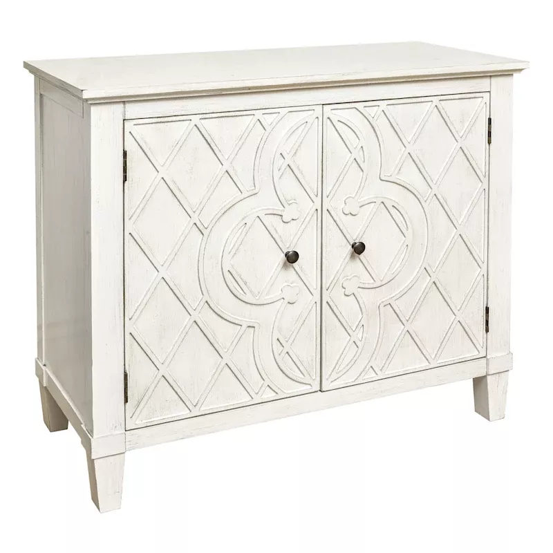 Coventry Cross Wooden Cabinet, White