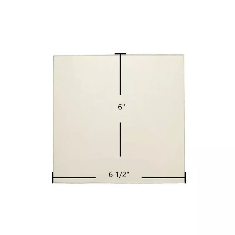 Craft Double Door Ceramic Glass Panel 6″ x 6 1/2″ (Part #Craft DDG)