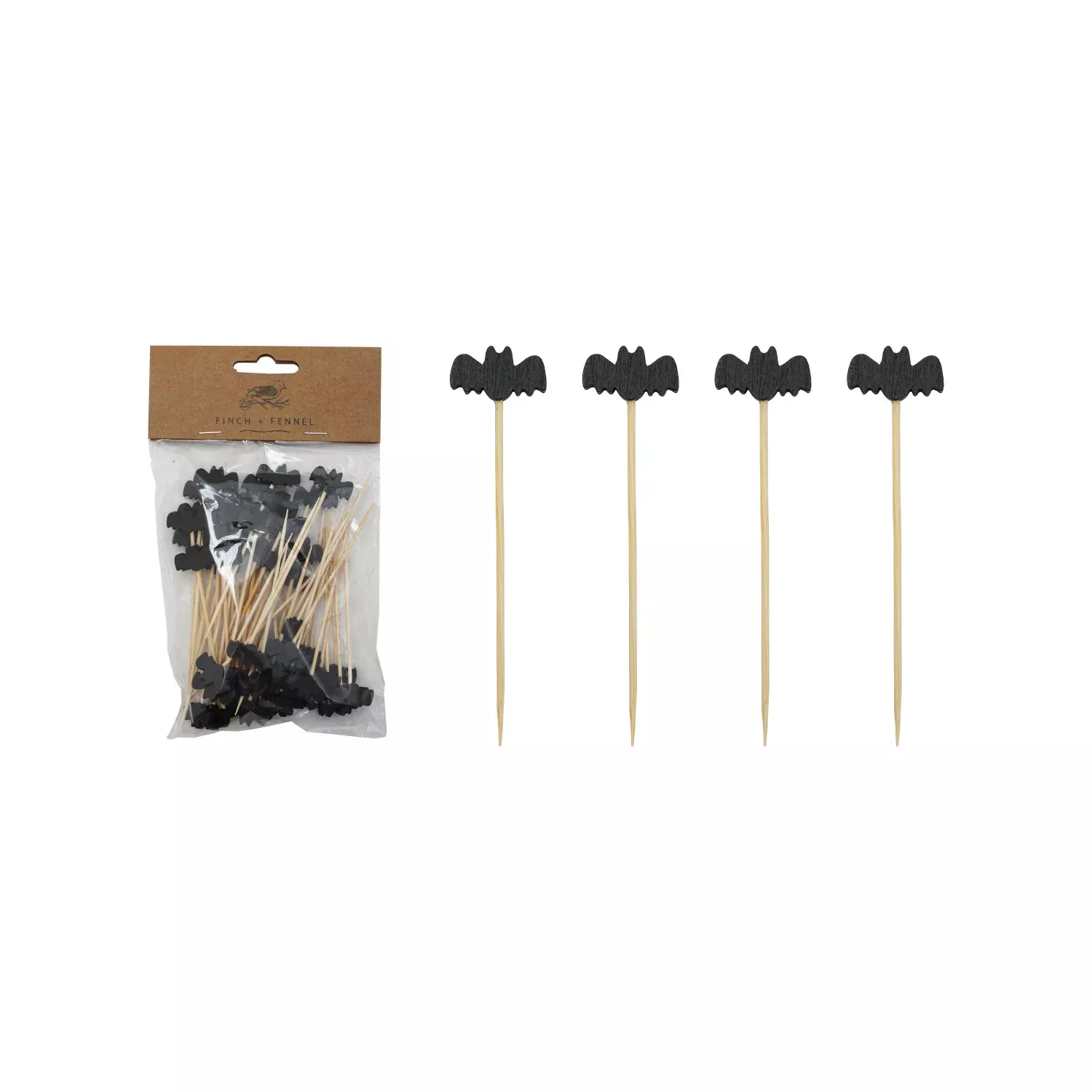 Creative Co-op - Bat Topped Appetizer Picks