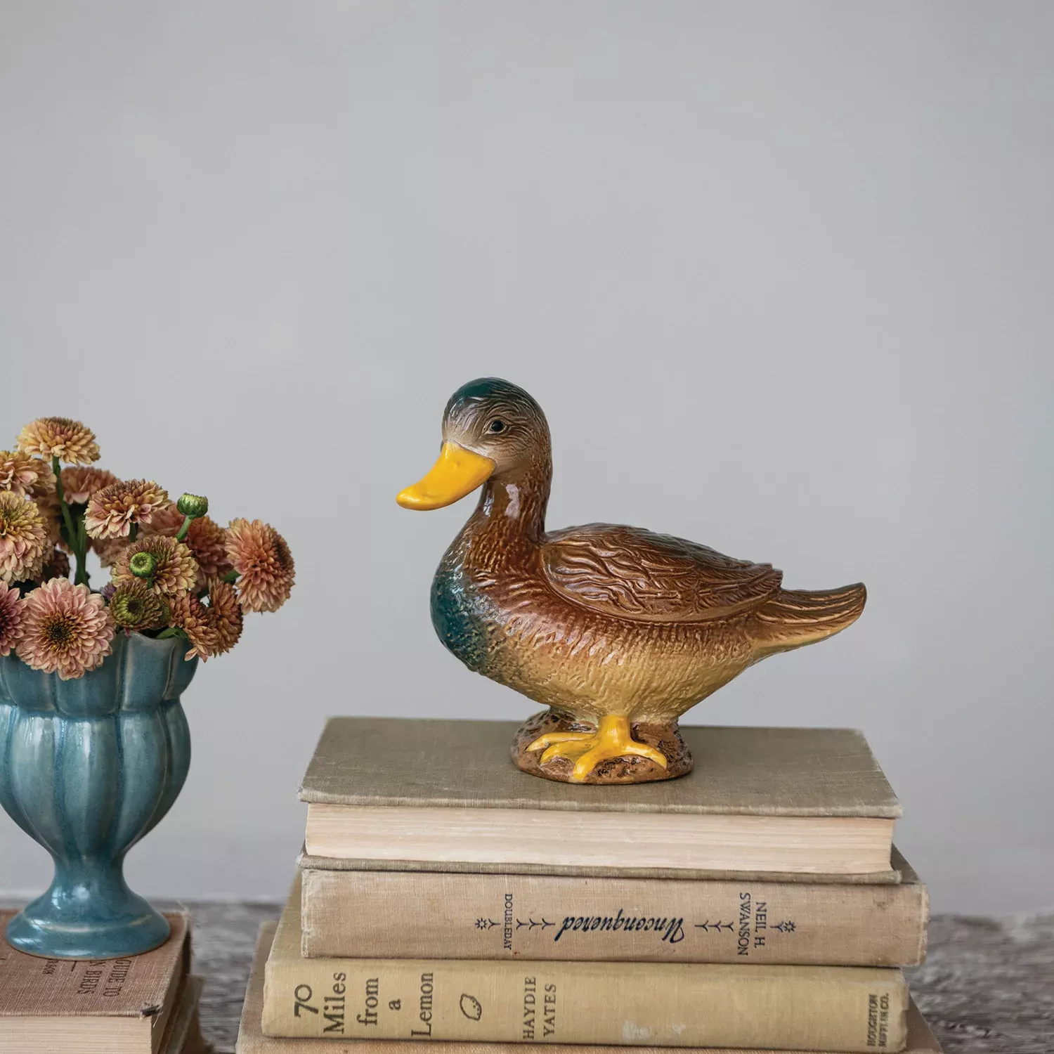 Creative Co-op - Brown Mallard Duck Stoneware Sitter